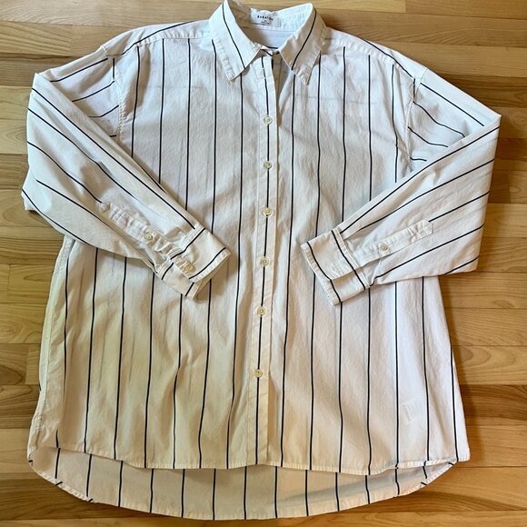 🤍 Babaton by Aritzia – Striped Cotton Poplin Shirt – Size XS (Oversized Fit) - Picture 7 of 7